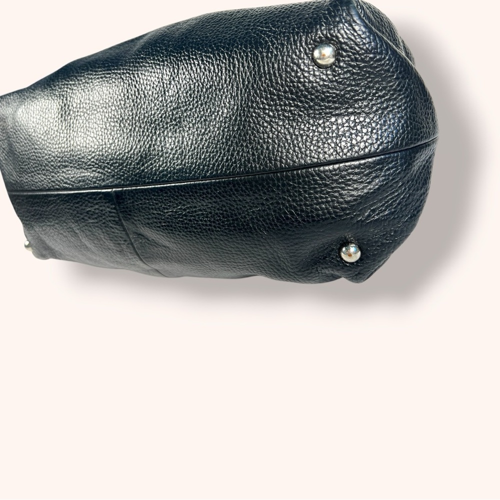 FURLA Black Pebbled Leather Hobo Shoulder Bag - Picture 7 of 12